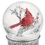 cardinal snowglobe